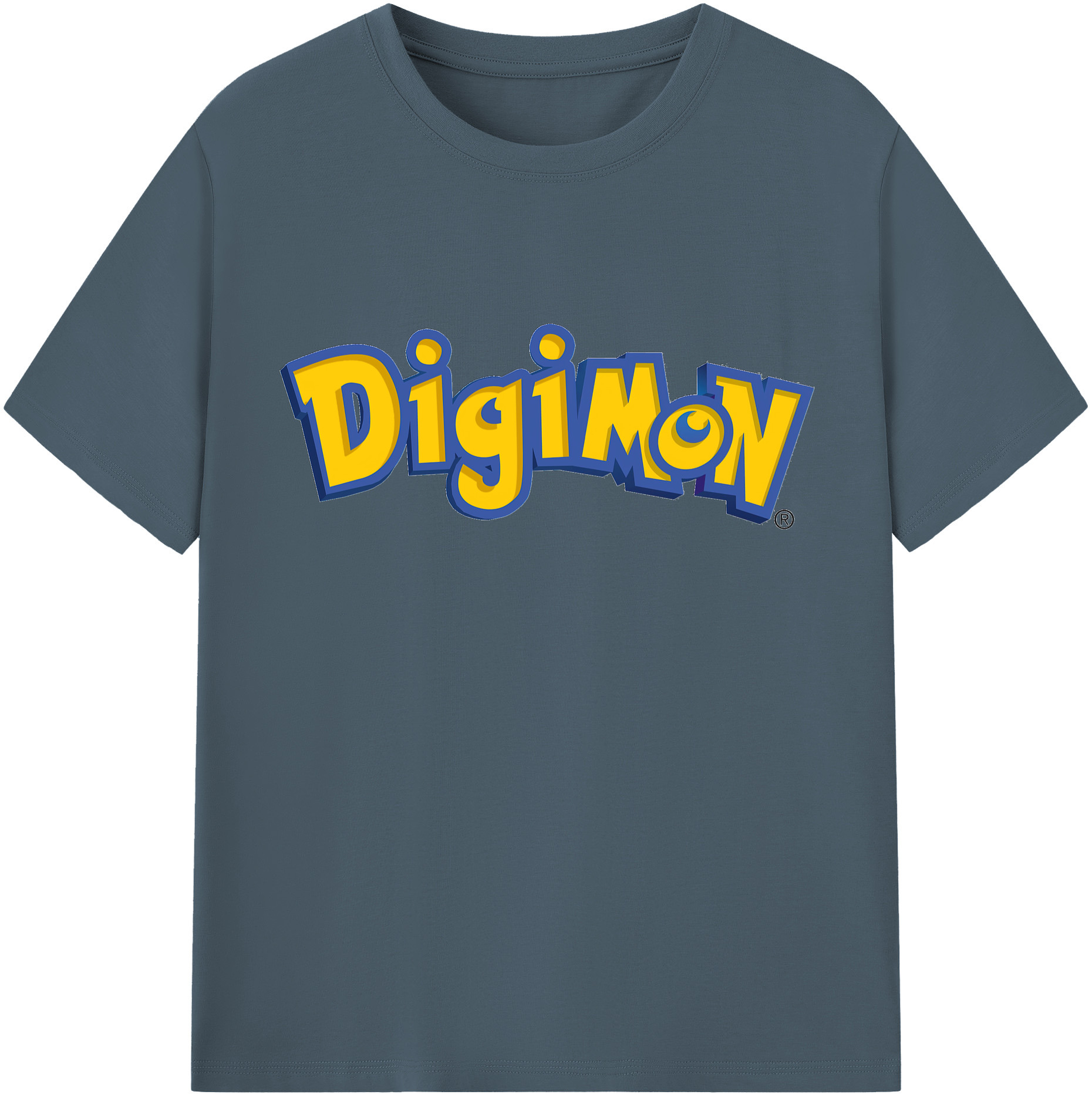 （画像用） Digimon デジタルモンスター/デジモン 綿100％半袖Tシャツ（フロントプリント）